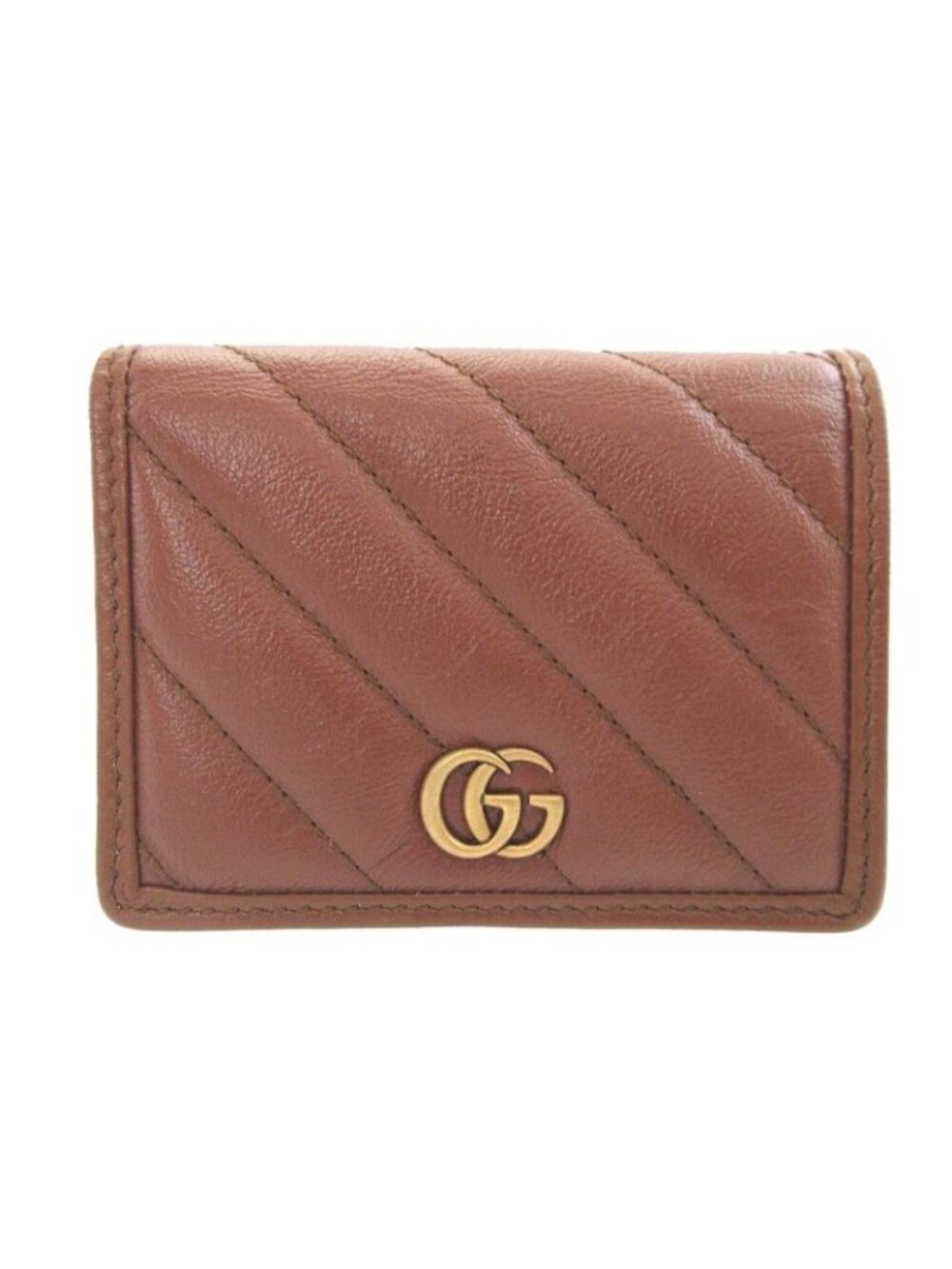 Gucci Leather Brown Bifold Wallet 0584